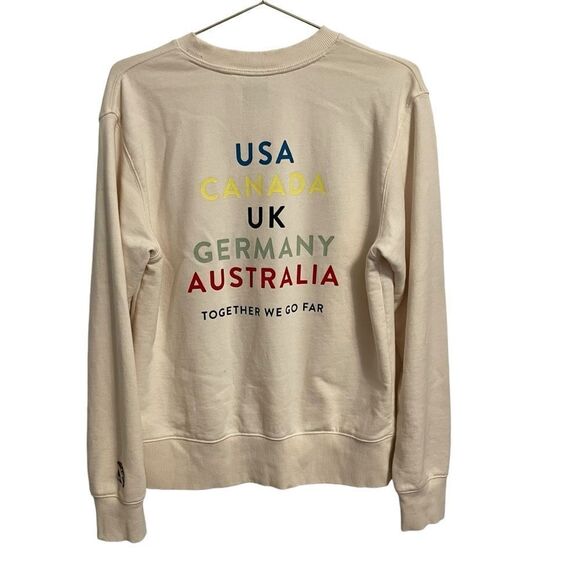 Peloton "Together We Go Far" Sweatshirt White Size Small - Picture 4 of 7